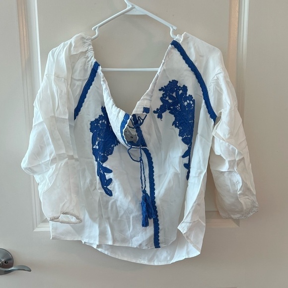 Line and Dot by Revolve Valor Boho Embroidered Off the Shoulder Top NWT - Picture 14 of 16